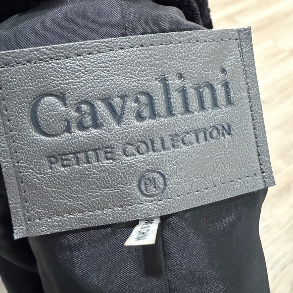 Cavalini Size LP Women Petite Faux Fur Jacket - Picture 14 of 15